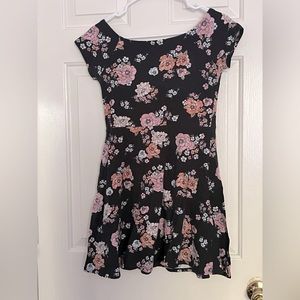 ARIZONA JEAN CO Flower Print Stretch Dress, Size M